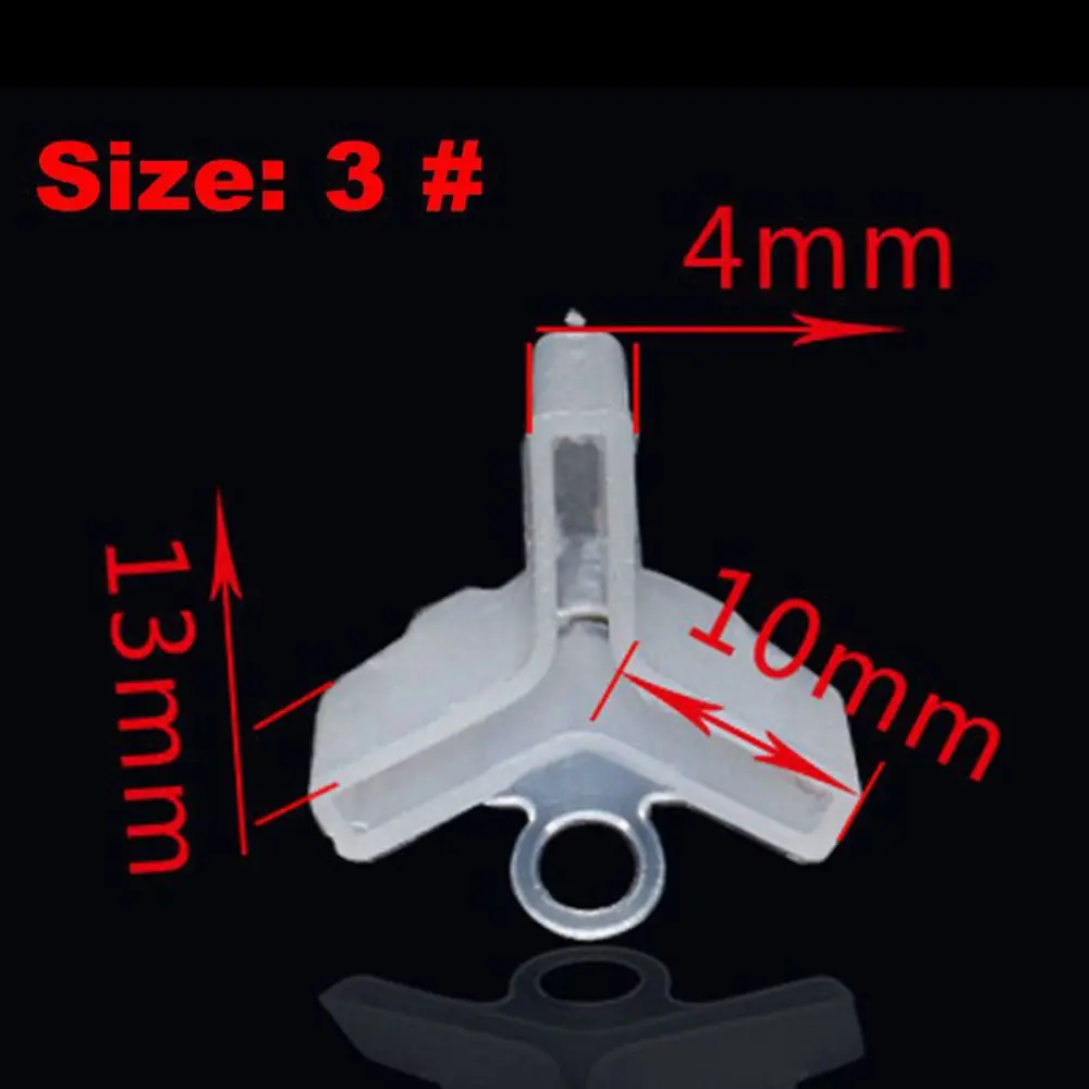 

50pcs Durable White Plastic Treble Hook Protectors Covers for Fishing Lures Holders Suit for Treble Hook Without Hooks (Size 3)