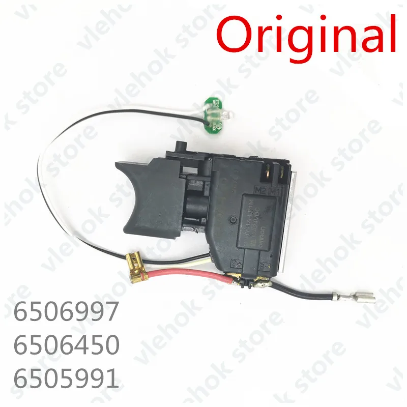 Переключатель 650645A0 650645-0 650699-7 для Makita DF030D DF330D DF330DWE DF030DWE TD090DWE TD090D 6506997 6506450 6505991