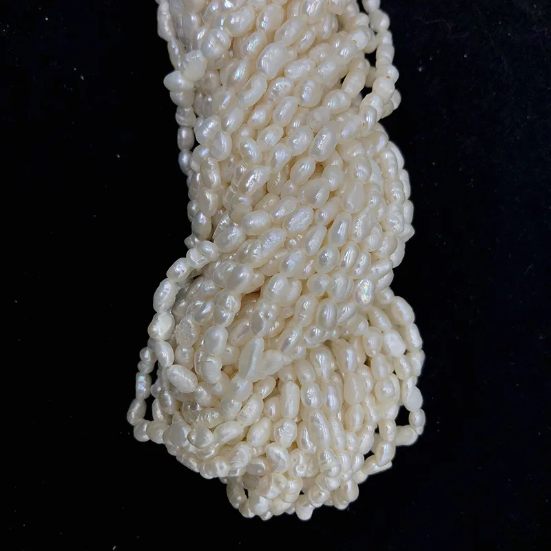 

MeiBeads 4-9mm 30pcs/lot Natural Freshwater Pearl Vertical Hole Smooth Baroque Special-Shaped Loose Bead DIY Jewelry Material