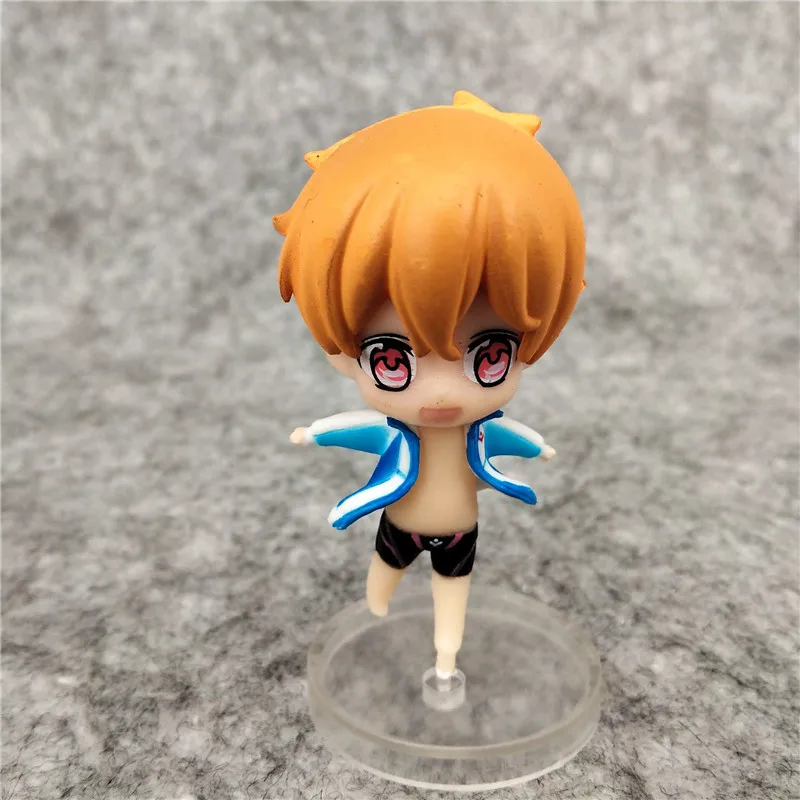 5 шт./компл. Kawaii бесплатно! ПВХ японская аниме экшн-фигурка модели игрушки милая