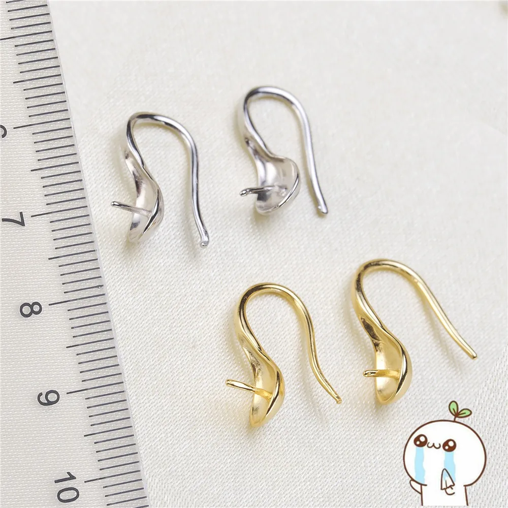 Новые DIY Серебристые серьги застежки крючки для женщин ручной работы ювелирных