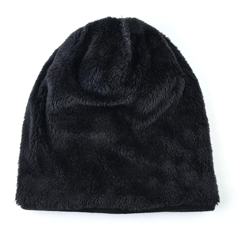 Модные шапки Skullies Beanie для мужчин теплая вязаная шапка зимние толстые бини