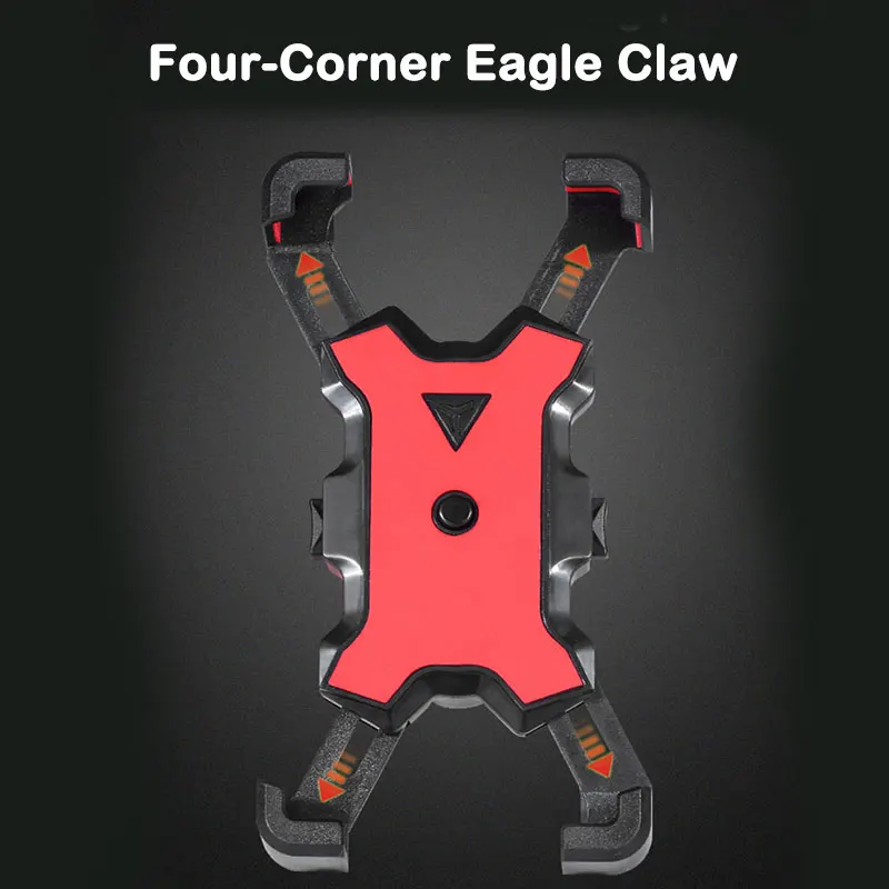 Bicycle Phone Holder Motorcycle USB Charger Mount Stand Bike Handlebar Mirror Cellphone Clip Charging Bracket Clamp Support