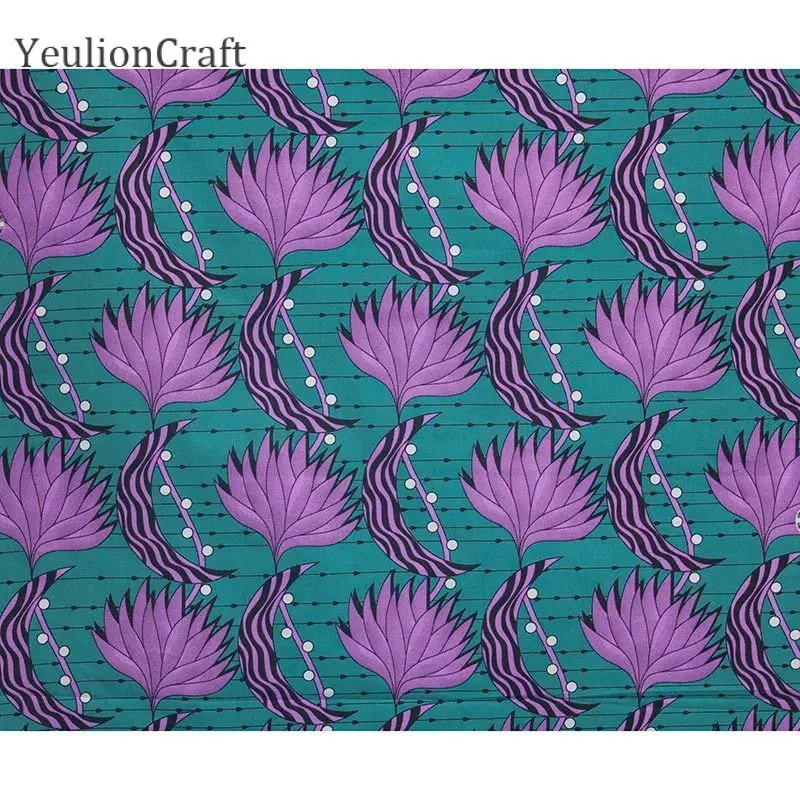 Chzimade 1 ярд ткань с Африканским цветочным принтом из Анкары полиэстер Binta для