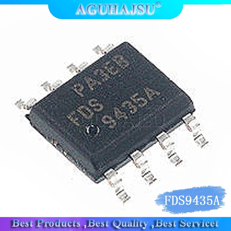 10 шт. FDS9435A SI9435 APM9435 9435 SOP 8 P channel MOS трубный переключатель|Интегральные схемы| |