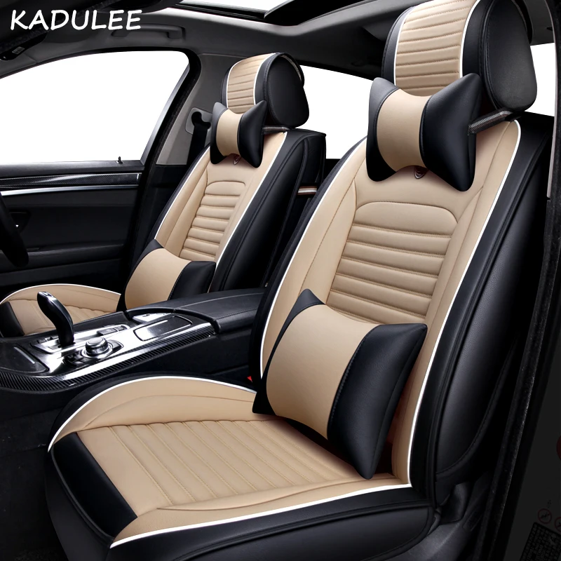 Чехлы для автомобильных сидений KADULEE из искусственной кожи Nissan Qashqai Note Murano March Teana