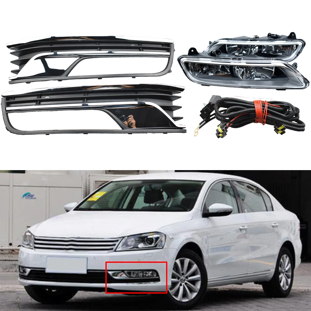 Новый спереди Галогенные Противотуманные фары светильник для VW Passat B7 2011 2012 2013 2014