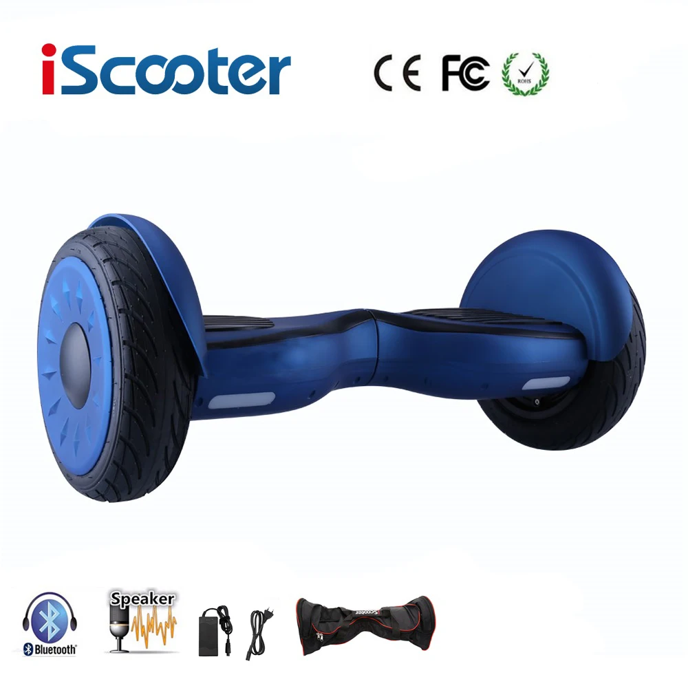 Blue n bag IScooter hoverboard bluetooth 10 дюймов двухколесный умный самобалансирующийся скутер электрический скейтборд с динамиком Hover board UL2722 - Цвет: Blue n bag