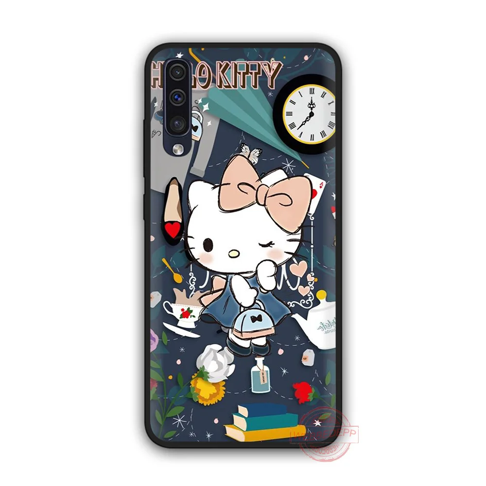 3 WEBBEDEPP Hello kitty Мягкий чехол для телефона для samsung A10S A6 7 8 9 A10 20 A40 A50 A60 A70S M10 M20 30 - Цвет: 3