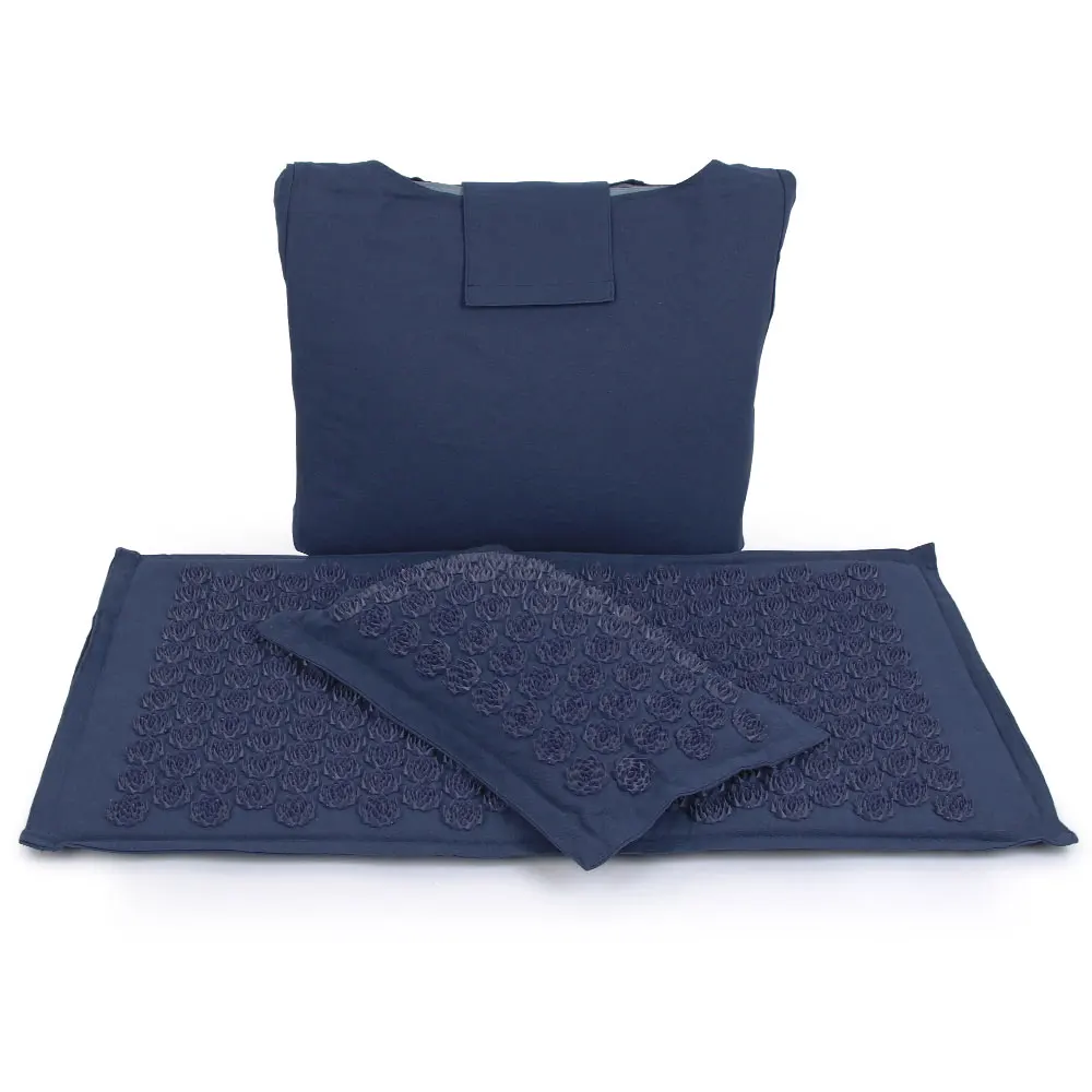 

73*45cm Lotus Spike Acupressure Mat Kuznetsov's applicator Massage Pillow Yoga Mats Cushion Nature Linen Coconut palm
