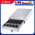 Сверхмощный электронный ящик для наличных денег, коробка для хранения 5 купюр, 5 лотков для монет, проверьте вход для Epson Star, кассовый принтер, кассовый аппарат