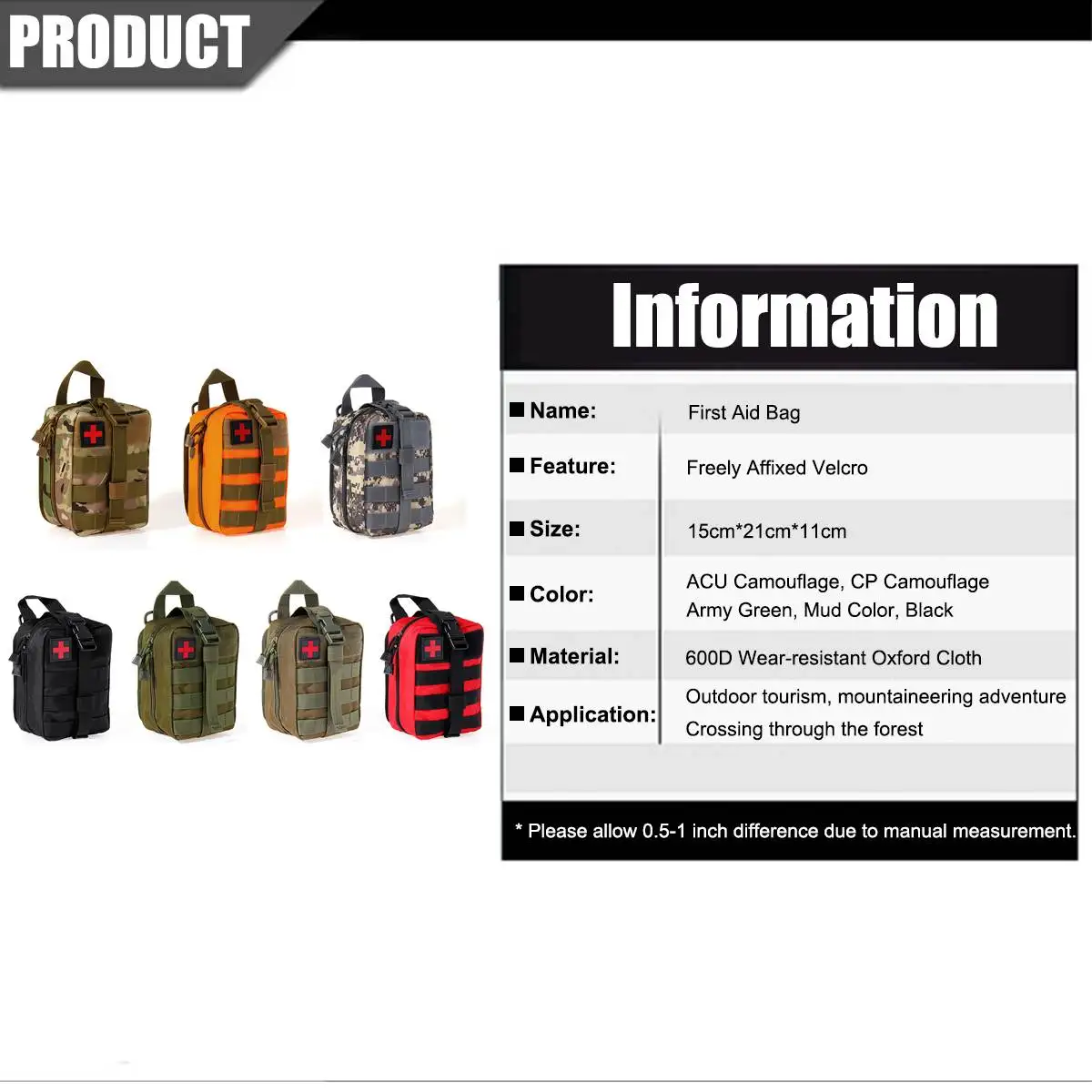 Сумка для первой помощи кемпинг тактический медицинский мешок ЕМТ аварийного