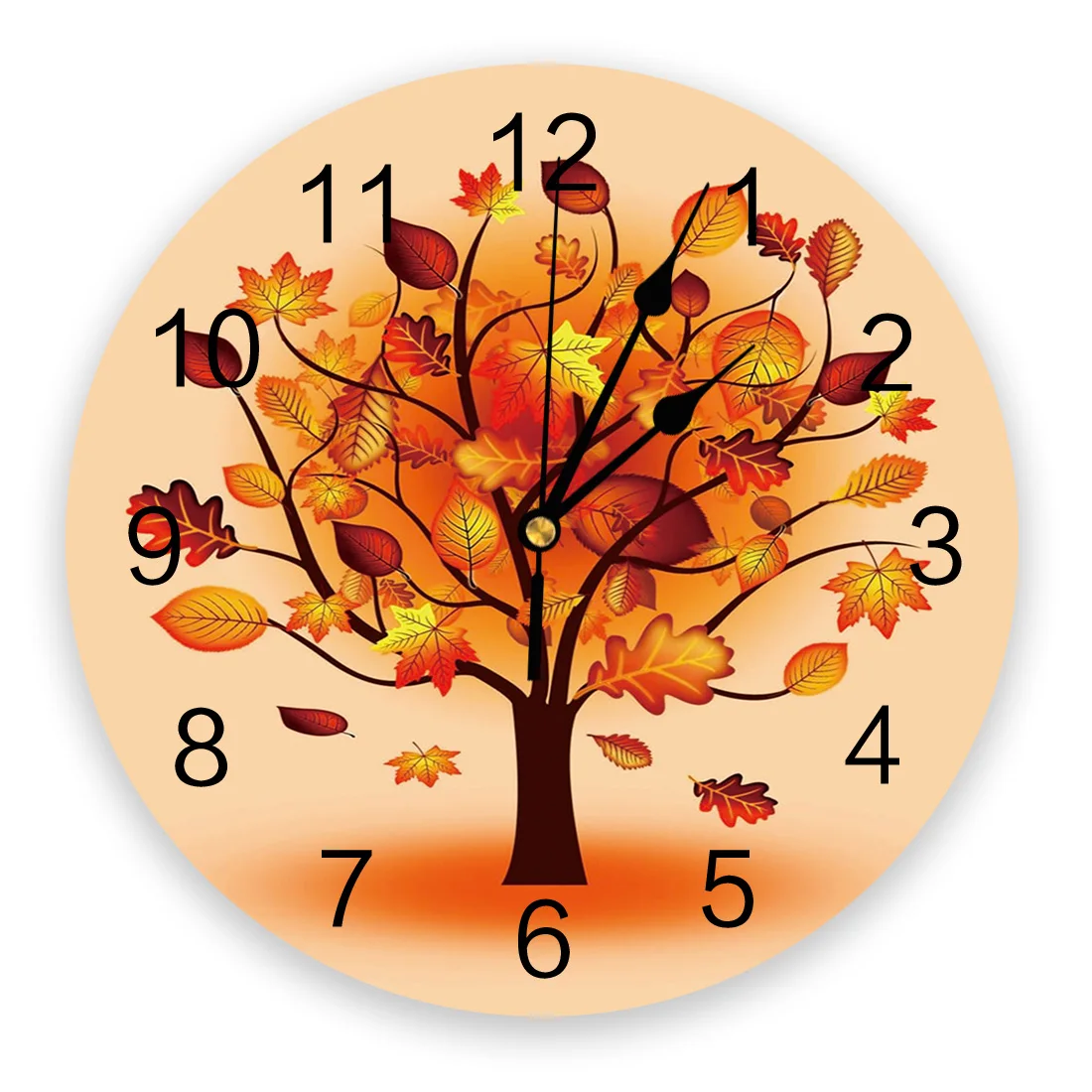 

Декоративные настенные часы с изображением листьев кленового дерева