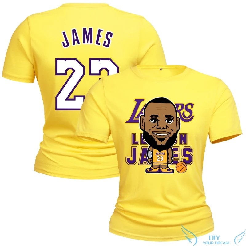 2019 Мужская футболка King James Q версия забавная хлопковая с коротким рукавом мужская