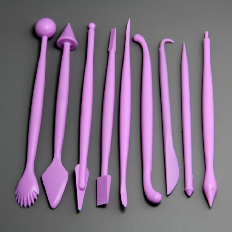 Бесплатная доставка пластиковый набор из 9 предметов для вырезания тортов|modeling