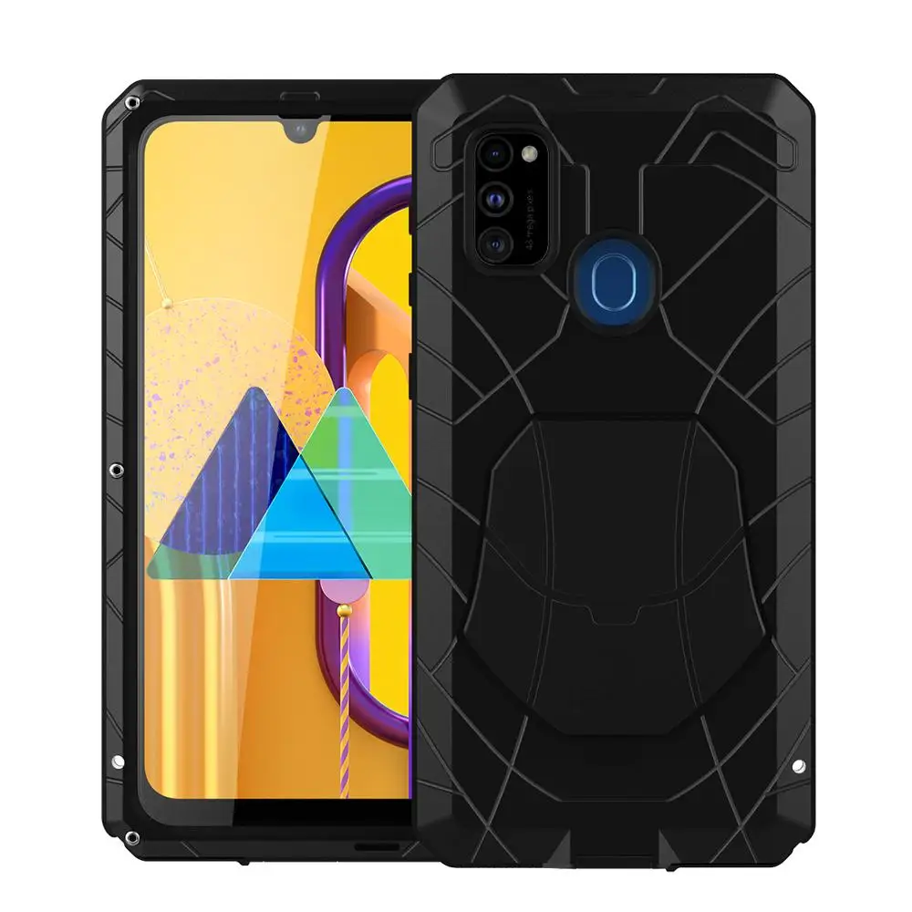 

Original Imatch Aluminum Metal Silicone Shockproof Case For Samsung Galaxy M30s M31 M51 Protector Hard Heavy Duty Fundas Shell