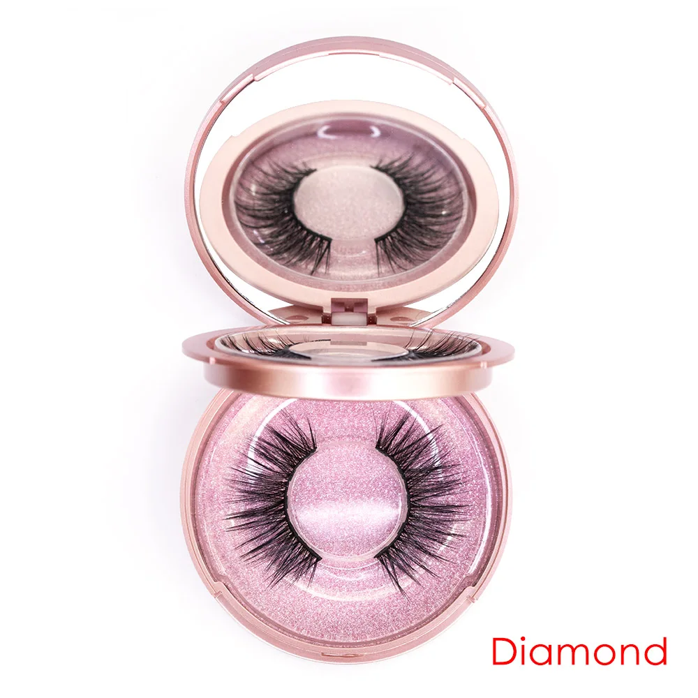 Genailish Магнитный Комплект ресниц и магнитная подводка для глаз шелковые ресницы магнитный Набор 5 магнитов с алмазными ресницами - Цвет: EY-Diamond-2