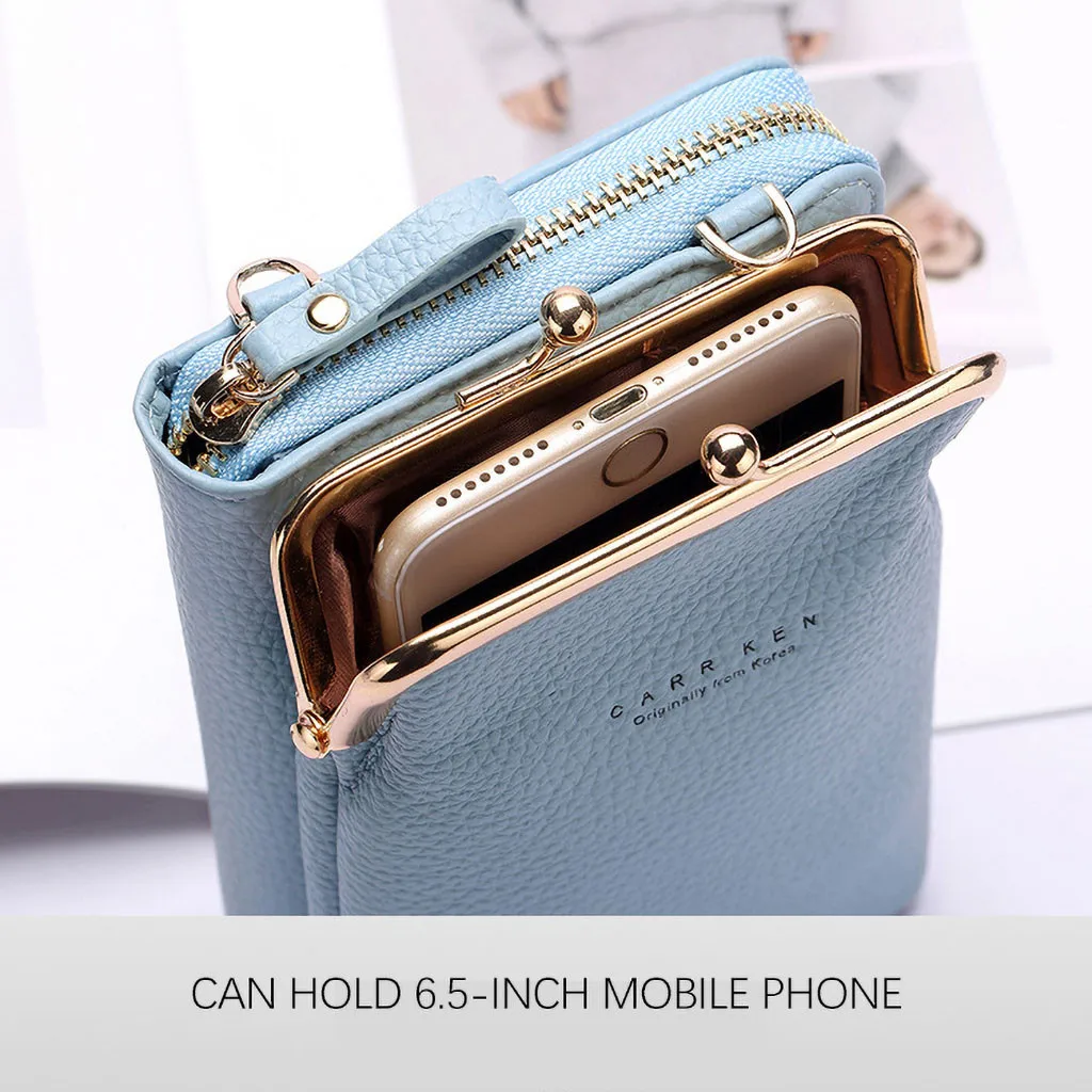 

Luxury Designer Women's Bags Fashion PU Leather Mini Bags Phone Card Slot Wallets Ladies Clutches Handbags Casual Shoulder Bag