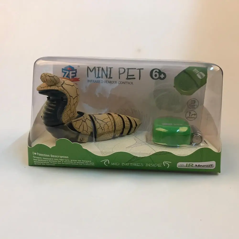 yellow with Package Impulls RC Змея с дистанционным управлением Гремучая змея мини змея животное трюк ужасающий озорство игрушки для детей Забавный подарок - Цвет: yellow with Package