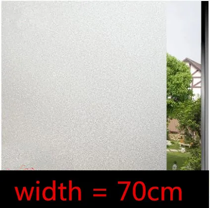 width is 70cm Самоклеящаяся прозрачная непрозрачная матовая наклейка стеклянная пленка Взрывозащищенная мембрана ванная комната наклейки на окно в ванную - Цвет: width is 70cm