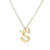 5pcs stainless steel alloy usa alphabet initial letter s america 26 english word letter family friend name sign necklace jewelry