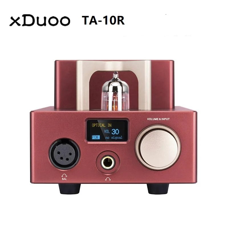 

XDUOO TA-10R AK4493EQ XU208 Tube HiFi Headphone Amplifier AMP USB DAC 2000mW Output 384Khz DSD256 RAC Optical Coaxial Input