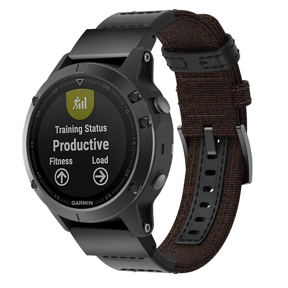 Спортивный быстро легко подходит ремешок для часов Garmin Fenix 6X5X3 3HR Смарт часы браслет 26 22 мм нейлоновый ремешок ремень для Fenix 6 5 plus