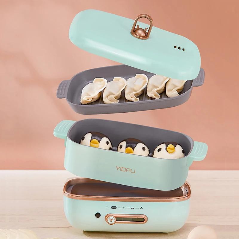 

Электрические кастрюли для приготовления пищи 220 л, портативная мультиварка, рисоварка, пароварка раздельного типа, электрическая сковорода, жареная сковорода с пароваркой в