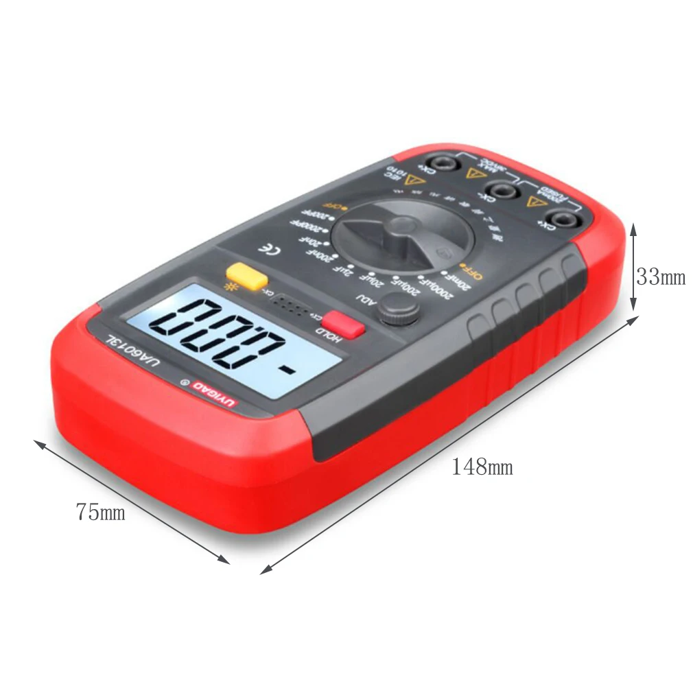 

1 Pc UA6013L Auto Range Digital LCD Capacitor Capacitance Meter Multimeter Measurement Tester Meter Brand New