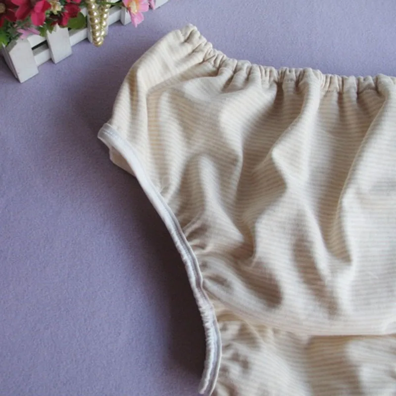 

Cotton Breathable Adult Diaper Cover Waterproof fabric Man Woman Washable Urine Pants Incontinence Reusable Nappy