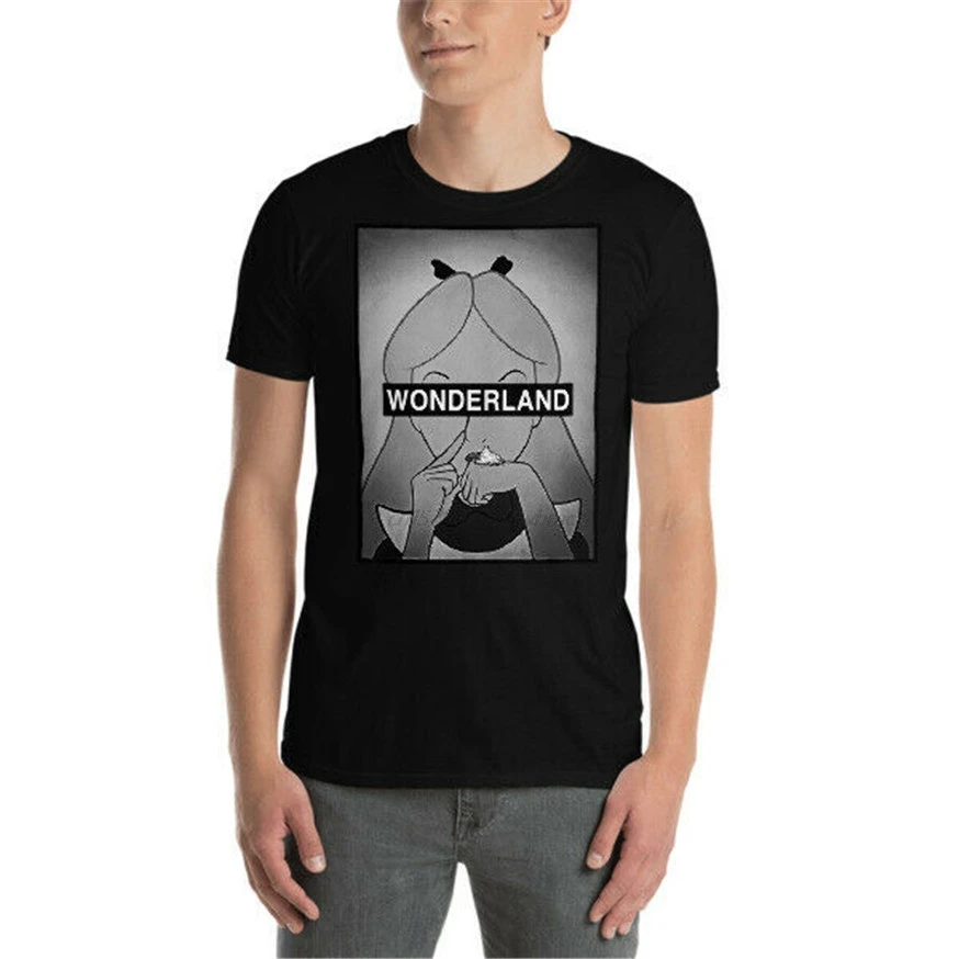 Забавная футболка Alice Wonderland Drug Enjoy Tee уличная одежда модная | Мужская