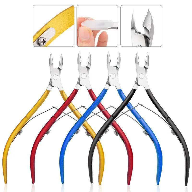 Ножницы для кутикулы Nipper Нержавеющая сталь Радуга Пинцет Машинка удаления