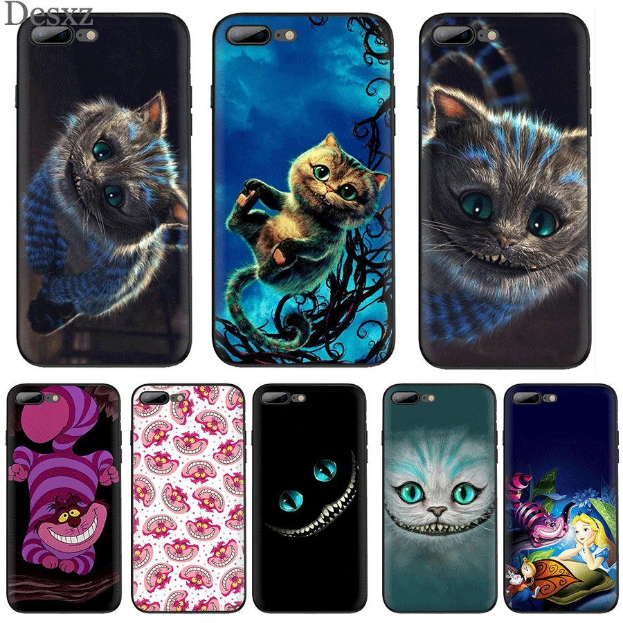 Чехол для мобильного телефона TPU iPhone 11 Pro X XR XS Max 7 8 6 6s Plus SE 5 5S чехол Чеширский кот |