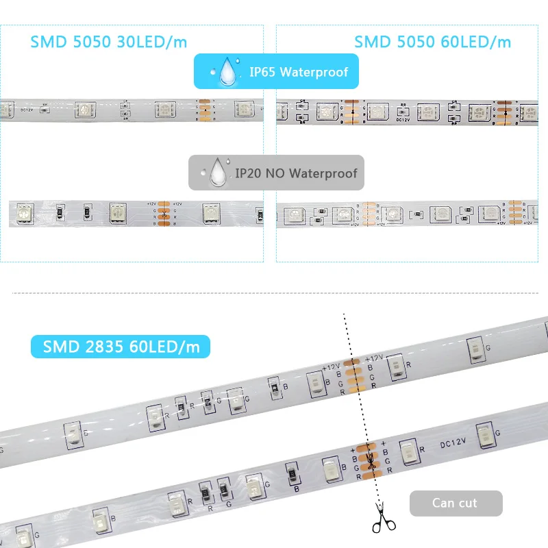 Bluetooth контроллер RGB 2835 Светодиодные ленты светильник 5 10 м 15 20 SMD 5050