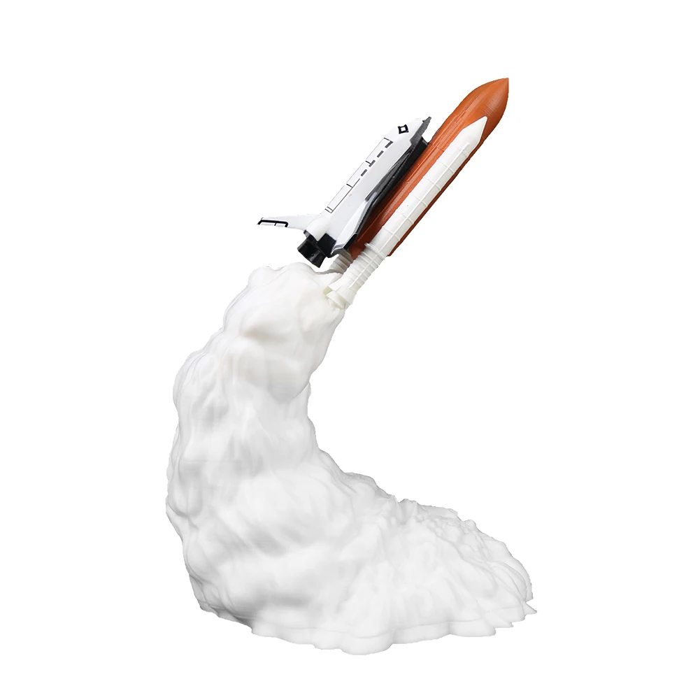 

3D Print Bedroom Decor Night Light Ornament Sleeping Light Bedroom Bedside Table Lamp LED Space Shuttle Bedside Table Lamp