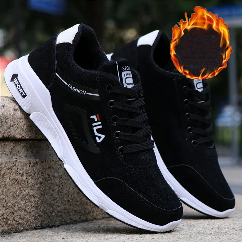 

New Men Shoes High Quality Winter PU Warm Ankle Snow Boots Men Winter Rubber casual Sneakers Couple Winter Shoes Plus size 39-44