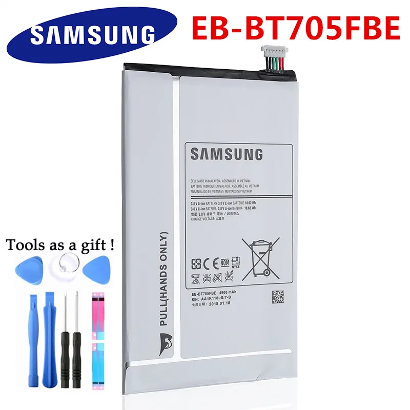 100% Оригинальный EB BT705FBC для планшета BT705FBE Samsung GALAXY Tab S 8 4 SM T700 T705 натуральная