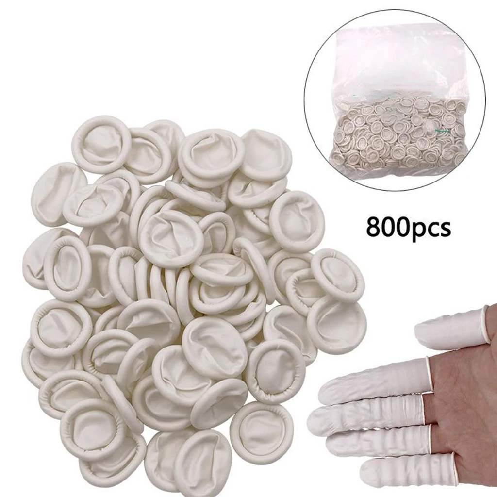 

Кроватке пальца 800 PCS Латексные Анти-статический Чехлы для пальцев кончик пальца чехол из резины с держать туалетный сухим и чистым