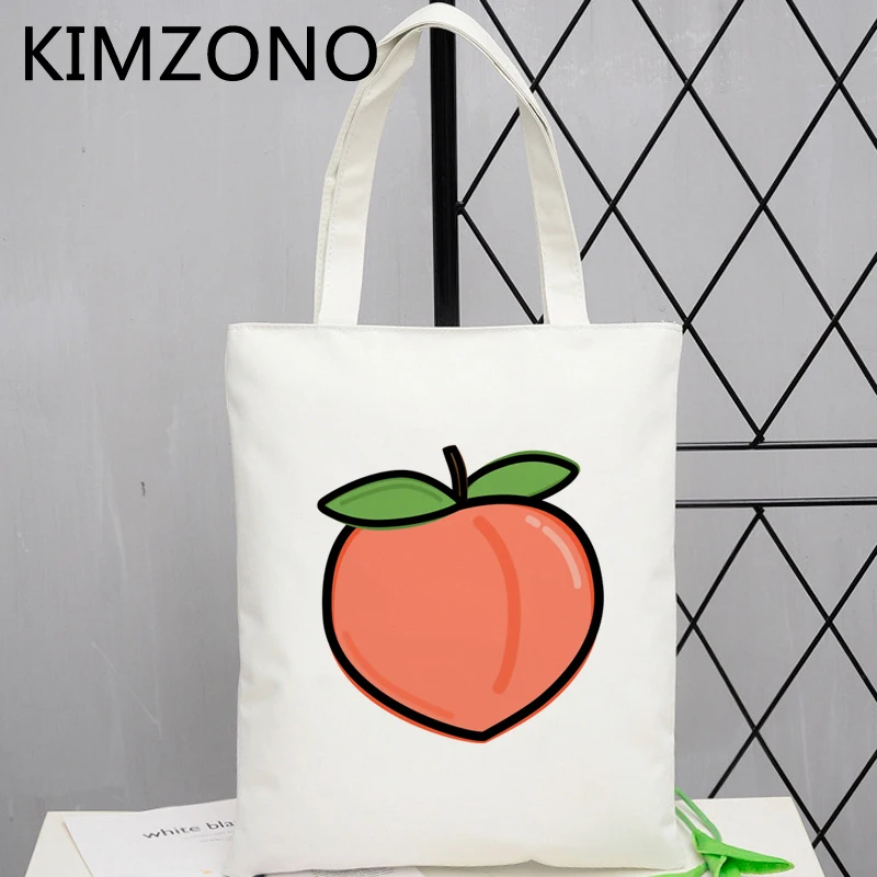 

Персиковая сумка для покупок, хлопчатобумажная Холщовая Сумка для покупок, сумка для покупок из переработанной ткани