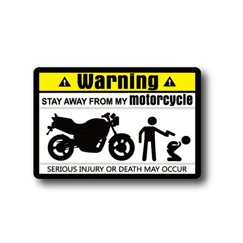 

Funny Dont Touch Warning Mark Text Unique Decal Car Sticker Decals for Motorbike Motorcycle 8cmx5.3cm