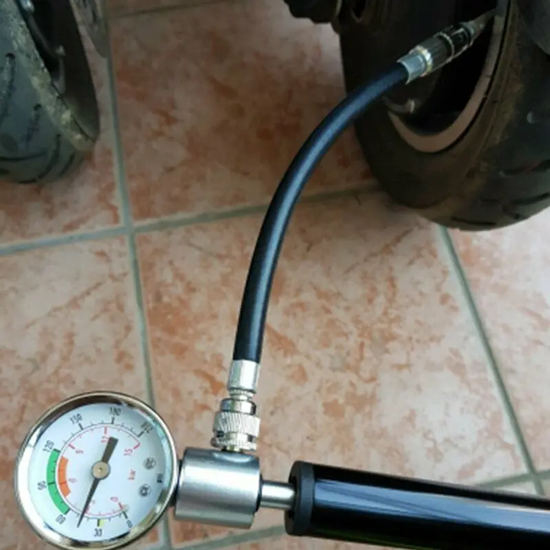 

Portable High-pressure Bicycle Pump Compact Suspension Fork Shock Pump Tool Kit aluminum alloy