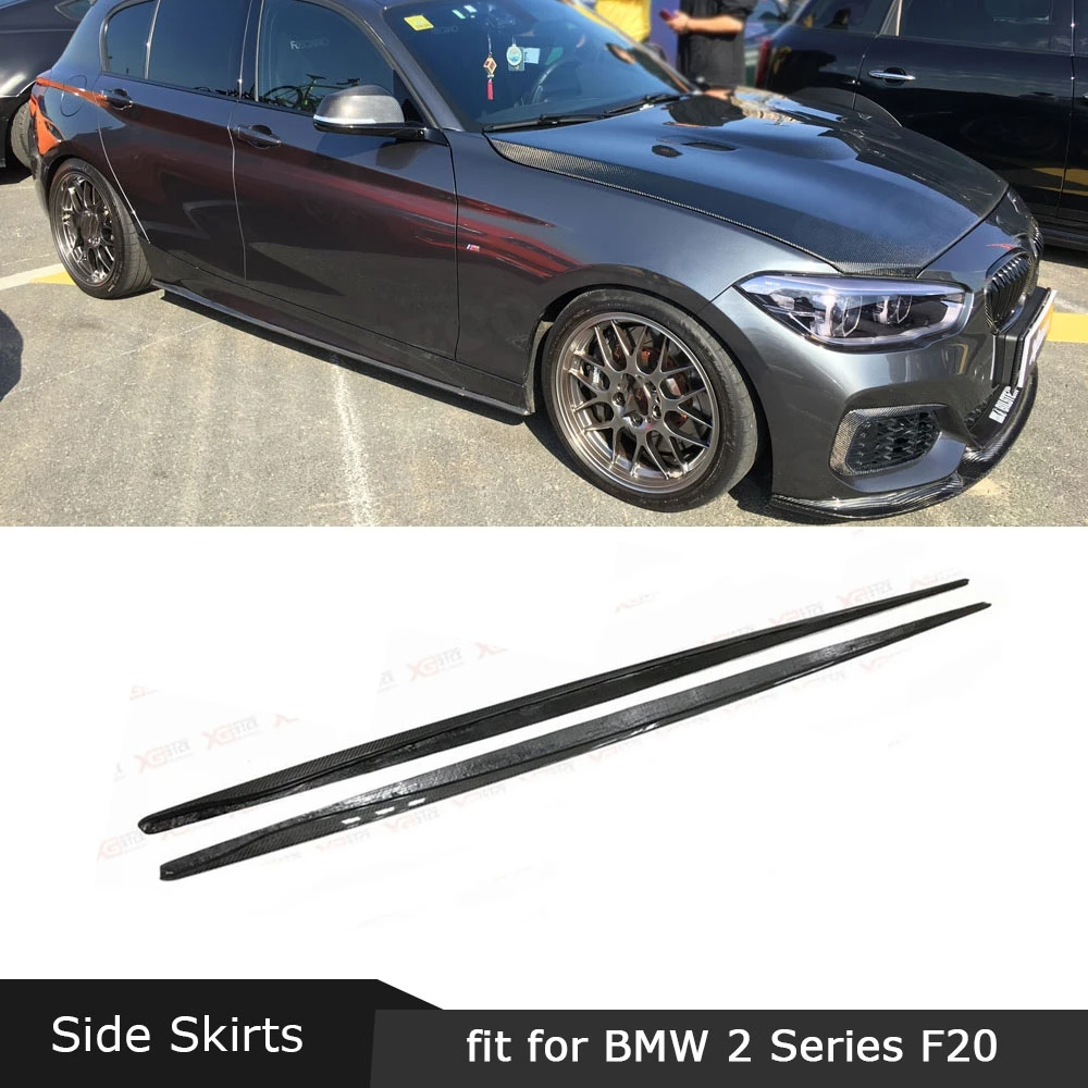 Для BMW 1 серия F20 M Sport M135i M140i хэтчбек 2016 2018 боковые юбки из углеродного волокна