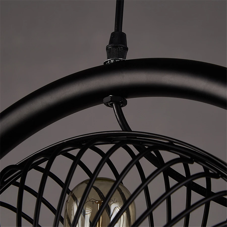 Американская деревенская кованая форма вентилятора подвесные светильники для