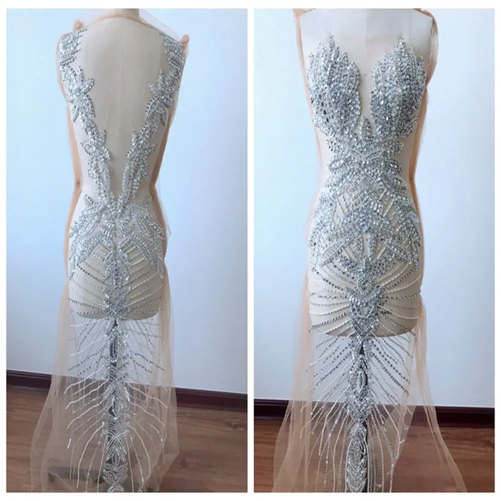 Большие бусины Стразы ручной работы с кристаллами для свадебного платья