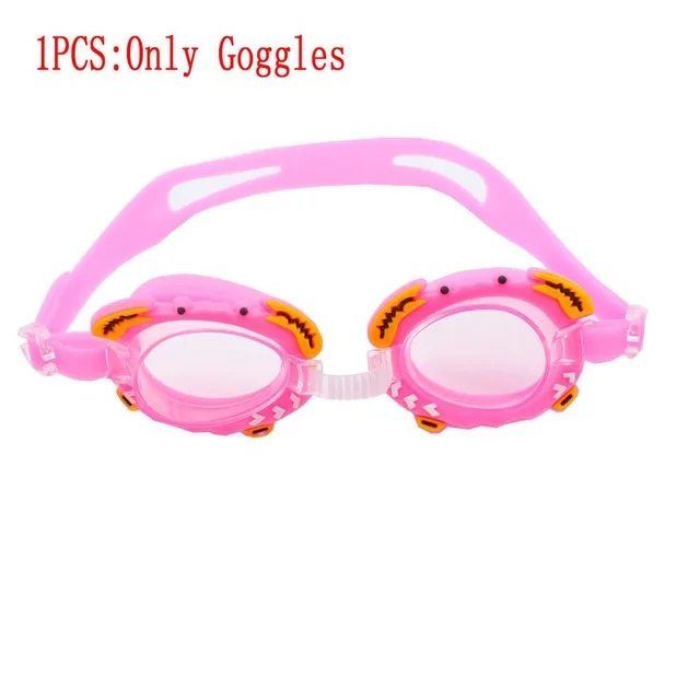 1pcs Only goggles 4 шт. хвост русалки комплект бикини, плавательный костюм для детей с Моноласты обувь для девочек Дети Купальник, хвост русалки костюм для девочек плавание - Цвет: 1pcs Only goggles