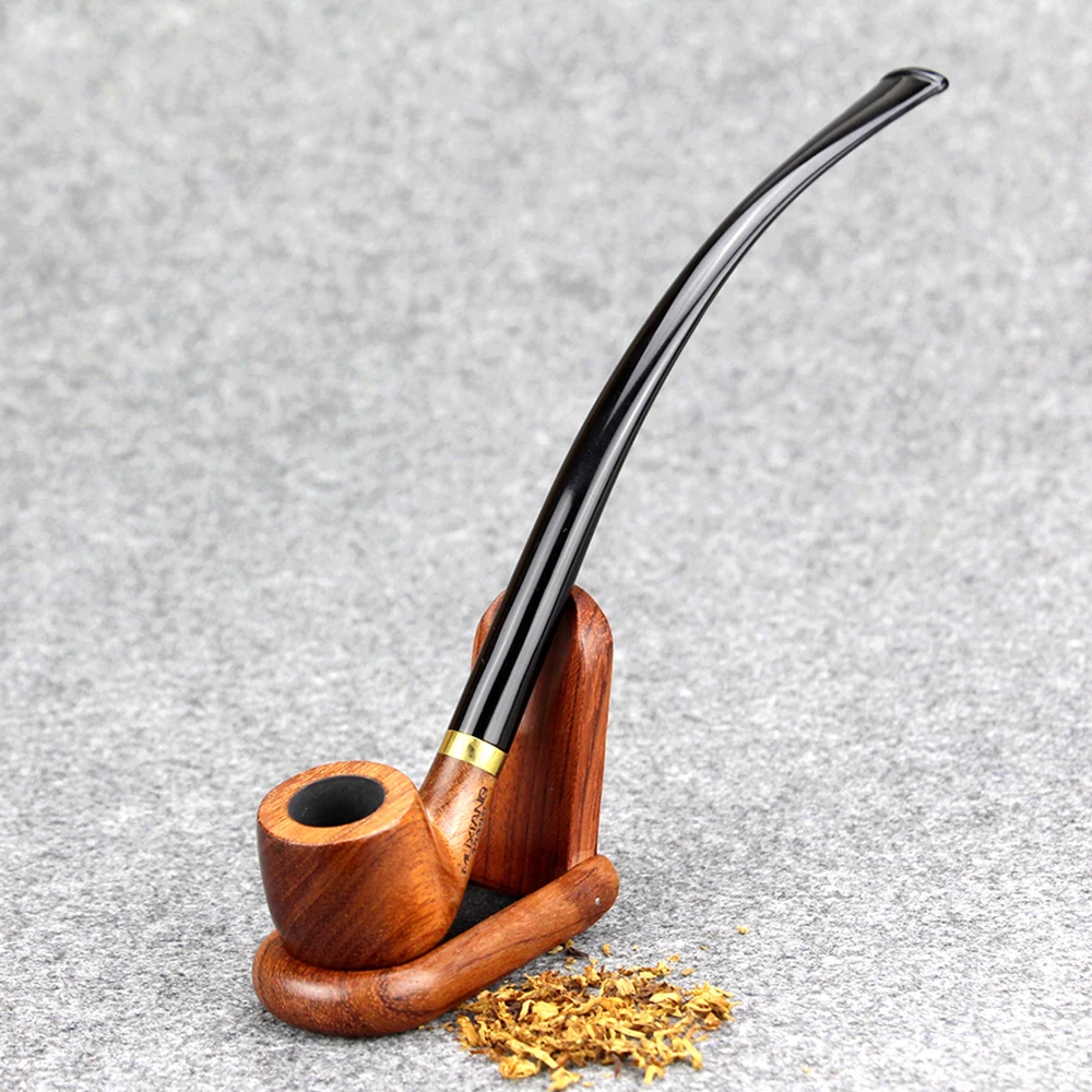 Высококачественная розовая деревянная трубка с инструментами 23 см курительная 3