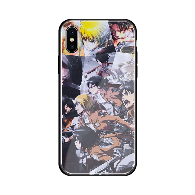 Сапоги для косплея Shingeki no Kyojin Аниме коллажей мягкий силиконовый стекло чехол