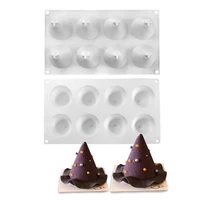silicone molds handmade 8 cavity flexible and soft baking cups for home christmas tree shape moulds for cakes puddings choc