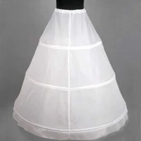 sensual looking fancy clingy white 3 hoop ball gown bone full crinoline petticoat wedding