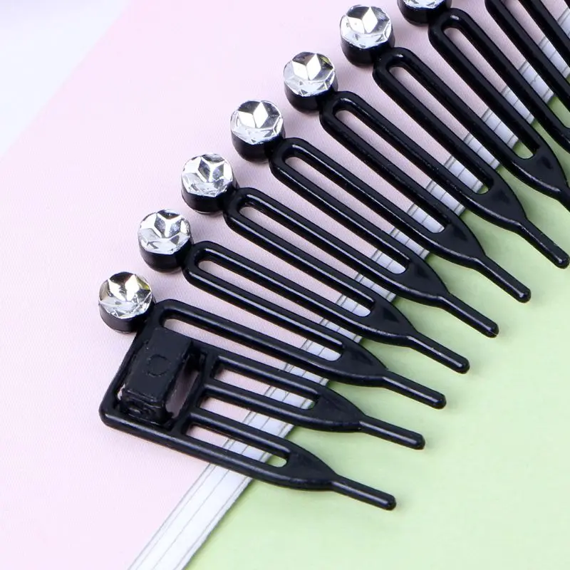 5 шт./лот милый пластиковый полный круг растягивающийся гибкий гребень для волос